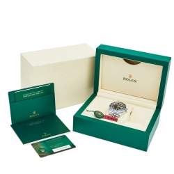 مملوكة مسبقًا Rolex Black GMT Master II Batman Jubilee Stainless Steel 126710 Men's Wristwatch 40MM