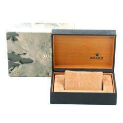 Pre Owned Rolex Champagne 18K Yellow Gold And Stainless Steel Oyster Perpetual 14233 Automatic Men's Wristwatch 36 MM