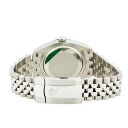 مملوكة مسبقًا ساعة يد رجالية رولكس ديت جست 126234 ستانلس ستيل وذهب أبيض 18 بيضاء 36 مم