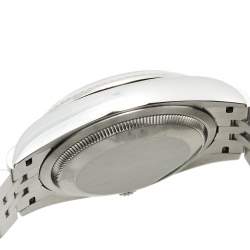 مملوكة مسبقًا ساعة يد رجالية رولكس ديت جست 126234 ستانلس ستيل وذهب أبيض 18 بيضاء 36 مم