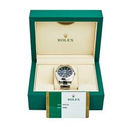 Pre Owned Rolex Black Stainless Steel Datejust 126300 Men's Wristwatch 41 mm