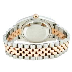 مملوكة مسبقًا ساعة يد نسائية روليكس 116231 ألماس ستانلس ستيل  ذهب وردي عيار 18 سوداء  36 مم