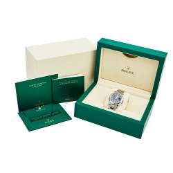 Pre Owned ساعة يد رجالية رولكس ديت جست 126200 ستانلس ستيل سوداء 36 مم