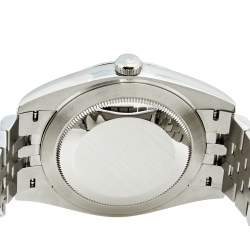 Pre Owned ساعة يد رجالية رولكس ديت جست 126300 ستانلس ستيل رصاصي 41 مم