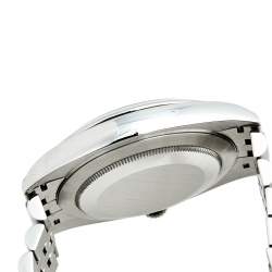 Pre Owned ساعة يد رجالية رولكس ديت جست 126300 ستانلس ستيل رصاصي 41 مم