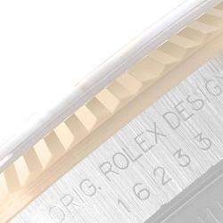 مملوكة مسبقًا ساعة يد رجالية رولكس ديت جست 16233 ستانلس ستيل وذهب أصفر عيار 18 زرقاء 36مم