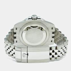 Pre Owned Rolex Black Cerachrome Stainless Steel GMT-Master II 126710BLRO Men's Wristwatch 40 mm