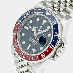Pre Owned Rolex Black Cerachrome Stainless Steel GMT-Master II 126710BLRO Men's Wristwatch 40 mm