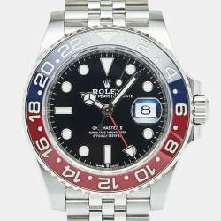Pre Owned Rolex Black Cerachrome Stainless Steel GMT-Master II 126710BLRO Men's Wristwatch 40 mm
