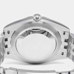 Pre Owned ساعة يد رجالية رولكس ديت جست 41 126300 ستانلس ستيل سليت 41 مم