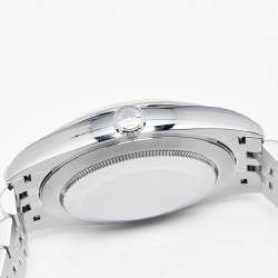 Pre Owned ساعة يد رجالية رولكس ديت جست 41 126300 ستانلس ستيل سليت 41 مم