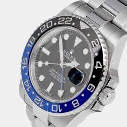 Rolex Black Cerachrom Stainless Steel GMT-Master II 'Batman' 116710 Men's Wristwatch 40 mm