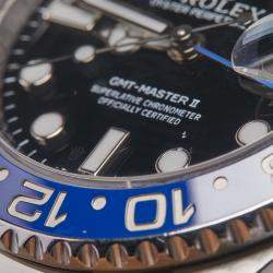 Rolex Black Cerachrom Stainless Steel GMT-Master II 'Batman' 116710 Men's Wristwatch 40 mm