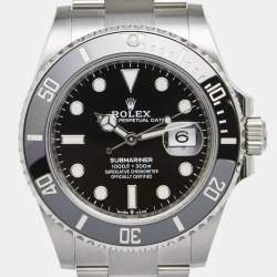 Pre Owned Rolex Black Cerachrom Stainless Steel Submariner 126610LN-0001 Men's Wristwatch 41 mm