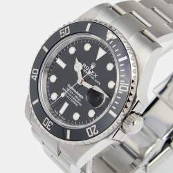 Pre Owned Rolex Black Cerachrom Stainless Steel Submariner 126610LN-0001 Men's Wristwatch 41 mm
