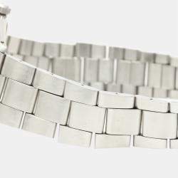 Pre Owned ساعة يد رجالية رولكس أويستر بريسيشن 6427 فينتدج لف يدوي أويستر ستانلس ستيل فضية 35مم