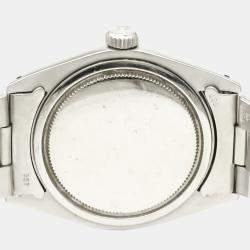 Pre Owned ساعة يد رجالية رولكس أويستر بريسيشن 6427 فينتدج لف يدوي أويستر ستانلس ستيل فضية 35مم