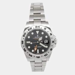 Rolex Black Stainless Steel Explorer II 216570-0002 Men's Wristwatch 42 mm