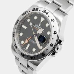 Rolex Black Stainless Steel Explorer II 216570-0002 Men's Wristwatch 42 mm