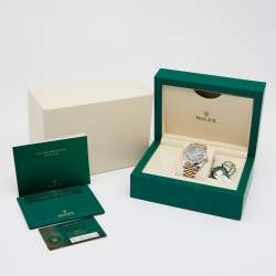 مملوكة مسبقًا Rolex Slate 18K Yellow Gold Stainless Steel Datejust M126333-0020 Men's Wristwatch 41 mm