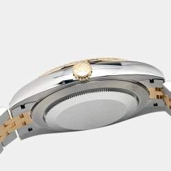 مملوكة مسبقًا Rolex Slate 18K Yellow Gold Stainless Steel Datejust M126333-0020 Men's Wristwatch 41 mm