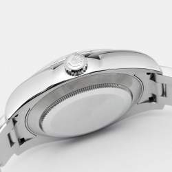 Pre Owned Rolex Black Oystersteel Air-King M116900-0001 Men's Wristwatch 40 mm