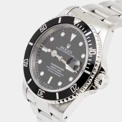Pre Owned Rolex Black Stainless Steel Submariner 116610 Men's Wristwatch 40 mm