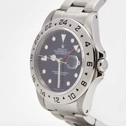 مملوكة مسبقًا ساعة يد رجالية رولكس إكسبلورر II 16570 ستانلس ستيل سوداء 40 مم