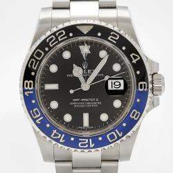 Pre Owned Rolex Black Stainless Steel GMT-Master II 116710BLNR Men's Wristwatch 40 mm 