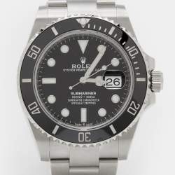 Pre Owned Rolex Black Cerachrom Stainless Steel Submariner 126610LN Men's Wristwatch 41 mm