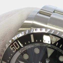 Pre Owned Rolex Black Stainless Steel Sea-Dweller Deepsea 126660 Men's Wristwatch 44 mm