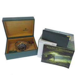 Pre Owned ساعة يد رجالية رولكس صبمارينر ديت 16613  ستانلس ستيل وذهب أصفر عيار 18 زرقاء 40 مم