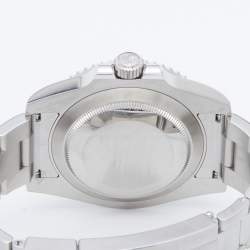 مملوكة مسبقًا Rolex Black Cerachrom Oystersteel Submariner 114060 Men's Wristwatch 40 mm