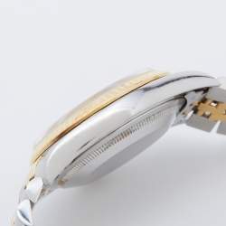 مملوكة مسبقًا ساعة يد رجالية رولكس ديت جست 16233 ستانلس ستيل ذهب أصفر 18 بيضاء 36 مم