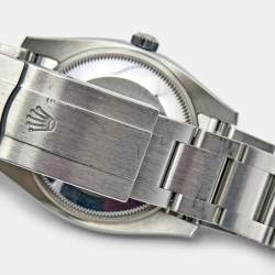 Pre Owned Rolex Champagne Oystersteel Oyster Perpetual M114200-0022 Unisex Wristwatch 34 mm