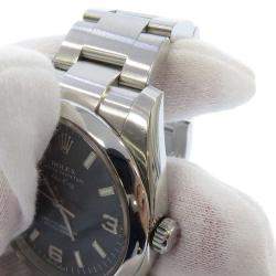 مملوكة مسبقًا Rolex Blue Stainless Steel Air King 114200 Men's Wristwatch 34 mm