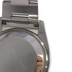 مملوكة مسبقًا Rolex Blue Stainless Steel Air King 114200 Men's Wristwatch 34 mm