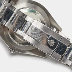Pre Owned Rolex Silver 18k White Gold Stainless Steel Datejust 116334 Men's Wristwatch 41 mm