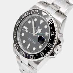 مملوكة مسبقًا Rolex Black Stainless Steel GMT-Master II 116710 Men's Wristwatch 40 mm 
