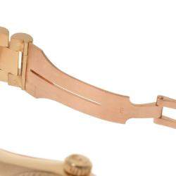 Pre Owned Rolex Champgne Diamonds 18k Yellow Gold Day - Date President 18038 Automatic Men's Wristwatch 36 mm