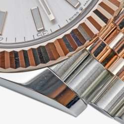 Pre Owned Rolex Sundust 18K Everose Gold Oystersteel Datejust M126331-0010 Men's Wristwatch 41 mm