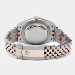 Pre Owned Rolex Sundust 18K Everose Gold Oystersteel Datejust M126331-0010 Men's Wristwatch 41 mm