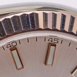 Pre Owned Rolex Sundust 18K Everose Gold Oystersteel Datejust M126331-0010 Men's Wristwatch 41 mm