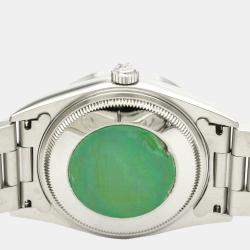 مملوكة مسبقًا Rolex Black Stainless Steel Air-King 14010M Automatic Men's Wristwatch 34 mm