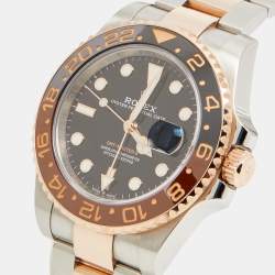 Pre Owned Rolex Black Cerachrom 18K Everose Gold Oystersteel GMT-Master II 126711CHNR-0002 40 mm