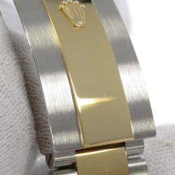 مملوكة مسبقًا Rolex Champagne 18k Yellow Gold And Stainless Steel Sky-Dweller 326933 Automatic Men's Wristwatch 42 mm