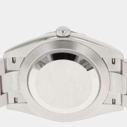 Pre Owned Rolex Black Stainless Steel Oyster Perpetual 124300 Automatic Men's Wristwatch 41 mm