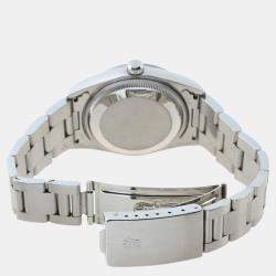 Pre Owned Rolex Black Stainless Steel Oyster Perpetual Date 15200 Automatic Men's Wristwatch 34 mm