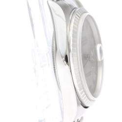 مملوكة مسبقًا Rolex Silver 18k White Gold And Stainless Steel Datejust 16220 Automatic Men's Wristwatch 36 mm