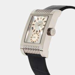 Rolex Silver 18K White Gold Cellini Prince 5441/9 Men's Wristwatch 27 mm